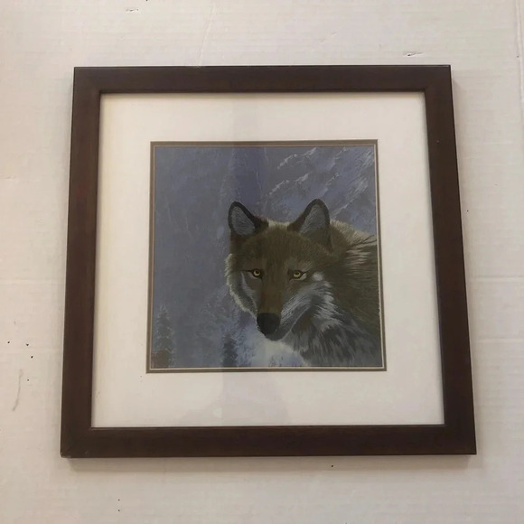 Vtg Silk Wolf Artwork - Picture 4 of 10